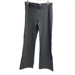 Betabrand Classic Dress Pant Yoga Pant Bootcut Dark Gray Medium